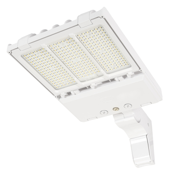 Keystone XFit OpticSwap LED Area Light - 19,910 Max Lumens - 70 | 100 | 140W - Pole Mount - Type III, IV + V Included - 120-277V - White