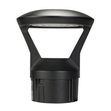 Keystone Decroative Bollard Head - Photocell - 14 | 19 | 24W - CCT Selectable - 120-277V - Black