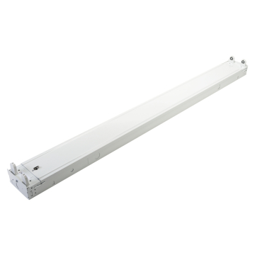 Keystone 48" 2 Lamp LED T8 Tube Ready Strip Fixture - Single End Wired - Tubes Not Included