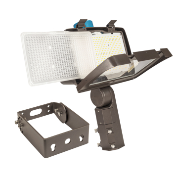 Keystone XFit OpticSwap High Power LED Flood Light - 140 | 100W - CCT Selectable - 120-277V - Bronze