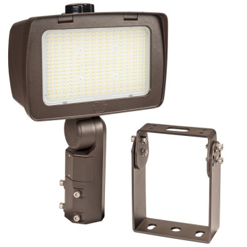 Keystone XFit OpticSwap High Power LED Flood Light - 140 | 100W - CCT Selectable - 277-480V - Bronze