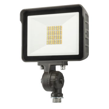 Keystone XFit Compact LED Flood Light - 15W - CCT Selectable - 120-277V - Bronze - TAA Compliant