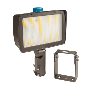 Keystone XFit OpticSwap High Power LED Flood Light - 290 | 210W - CCT Selectable - 120-277V - Bronze