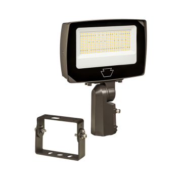 Keystone XFit LED Flood Light - Slipfitter + Trunnion Mount - 75 | 60 | 45W - CCT Selectable - 120-277V - Bronze 