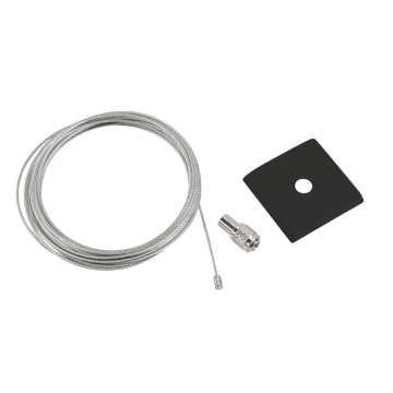 Keystone 2" Square Canopy Cover Non-Feed Kit - Masonry Mount - Black