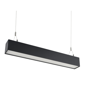 Keystone Linta 24" LED Linear Architectural Fixture - Up & Down Light - Pendant - CCT Selectable - 120-277V - Black
