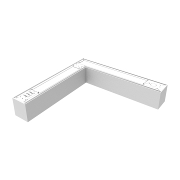 Keystone Linta LED Linear Architectural L Connector - Up & Down Light - 16 | 20 | 26W - CCT Selectable - 3,250 Lumens - 120-277V - White