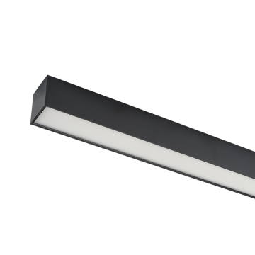Keystone Linta 96" LED Linear Architectural Fixture - Up & Down Light - Pendant - CCT Selectable - 120-277V - Black