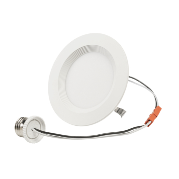 Keystone Aviva 4" Round LED Wafer Retrofit Downlight - Baffled Trim - Wattage & CCT Selectable - 120V - White