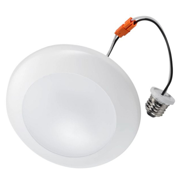 Keystone 6" 11W Ova LED Surface Mount Retrofit Downlight - CCT Selectable - 1,170 Lumens - 120V