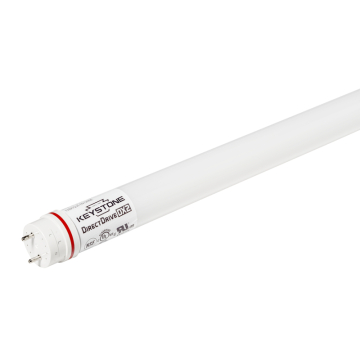 Keystone 48" 12W T8 LED - Single or Opposing End Wire - CCT Selectable - 1,800 Lumens - 120-277V