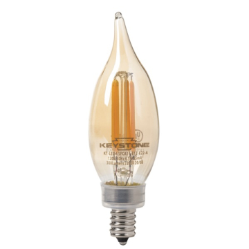 Keystone CA11 LED Filament Bulb - E12 - 4.5W - 2200K - Amber