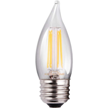Keystone CA11 LED Filament Bulb - E26 - 4.5W - 2700K - Clear
