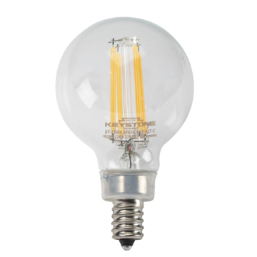 Keystone G16.5 Globe LED Filament Bulb - E12 - 4.5W - 2700K - Clear