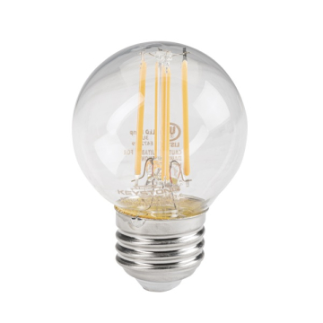 Keystone G16.5 Globe LED Filament Bulb - E26 - 4.5W - 5000K - Clear