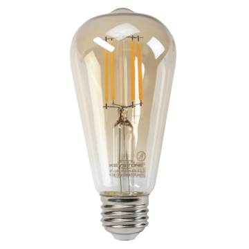 Keystone ST19 LED Filament Bulb - E26 - 4.5W - 2200K - Amber