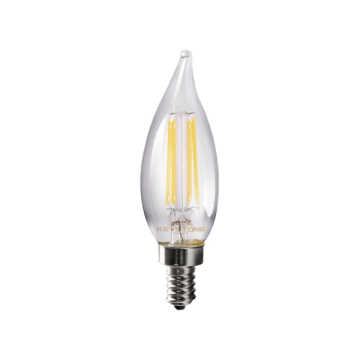 Keystone CA11 LED Filament Bulb - E12 - 5.5W - 3000K - Clear