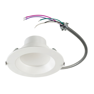 Keystone Advanta 8" Round LED Commercial Downlight - Smooth Trim - 16 | 20 | 23 | 27 | 30W - 120-277V - White