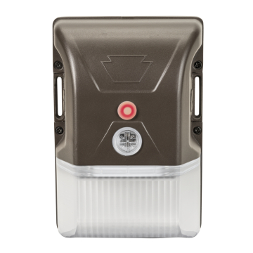 Keystone XFit LED Mini Wall Pack - 20W - CCT Selectable - Photocell - 120-277V - Bronze - Emergency Battery Backup