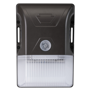 Keystone XFit LED Mini Wall Pack - 20W - CCT Selectable - Photocell - 120-277V - Bronze