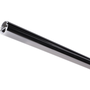 Task Lighting 90" Lighted Closet Rod Profile - Frosted Lens - Black