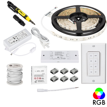 Task Lighting LED Tape Light Kit - 16FT Reel - RGB Tunable - 1 Zone - 1 Area - 3.6W / FT - 12V