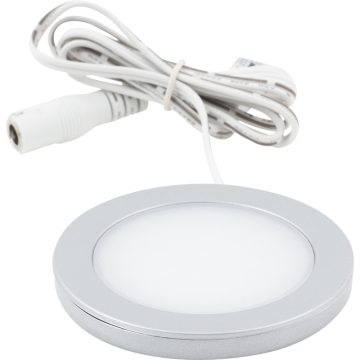Task Lighting LED Ultra Thin Puck Light - 190 Lumens - 2700K - 12V - Satin Nickel