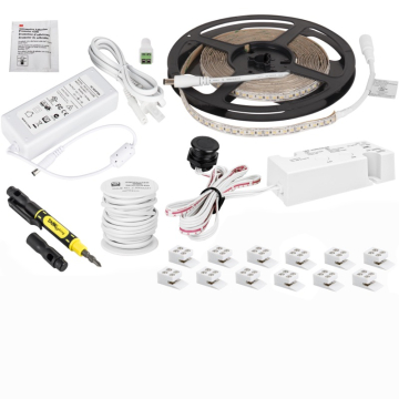 Task Lighting 16' TandemLED Smart Tape Light Kit - 1 Zone - 1 Area - Wired Controller - CCT Selectable - 3W / FT - 280 Lumens / FT - 12V