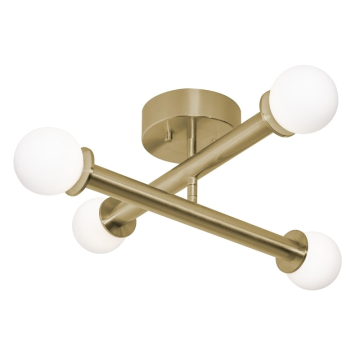 AFX Lane 20" LED Flush Mount - 1,830 Lumens - 30W - CCT Selectable - 120-277V - Light Antique Brass