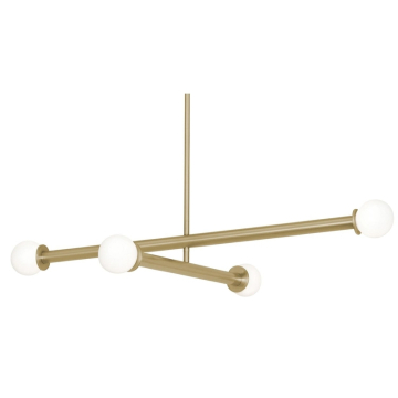 AFX Lane 36" LED Pendant - 1,900 Lumens - 30W - CCT Selectable - 120-277V - Light Antique Brass