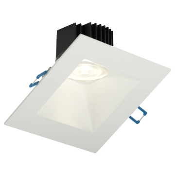 Lotus 5" Sloped Deep Regressed LED Downlight - 30° Slope - 15W - Dim To Warm / 3K-18K - 1,300 Lumens - 120V - White