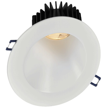 Lotus 5" Sloped Deep Regressed LED Downlight - 30° Slope - 15W - 2700K - 1,380 Lumens - 120V - White