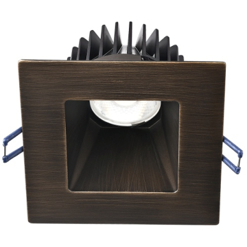 Lotus 4" Square Deep Regressed LED Downlight - 15W - 2700K - 1,100 Lumens - 120V - Oil Rubbed Bronze