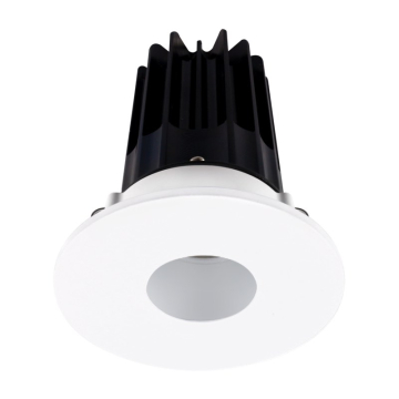 Lotus 2" LED Recessed Downlight - 8W - 3000K - 600 Lumens - Silver Reflector - Pinhole Trim - 120V