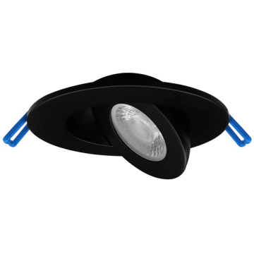 Lotus 2" Floating Gimbal LED Downlight - 5W - CCT Selectable - 420 Lumens - 120V - Black