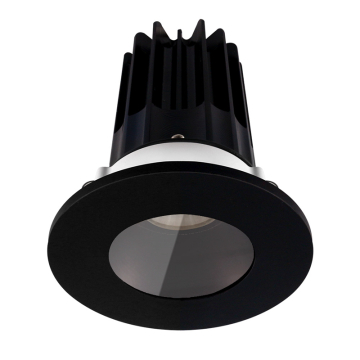 Lotus 2" LED Recessed Downlight - 8W - 2700K - Bronze Reflector - Black Shower Trim - 120V