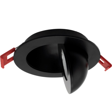 Lotus 3" Floating Gimbal LED Downlight - 7W - CCT Selectable - 640 Lumens - 120V - Black