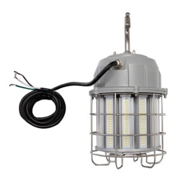 Light Efficient Design LED Temporary Work Light - 100W - 5000K - 12,000 Lumens - 72" Power Cord Included - 120-277V