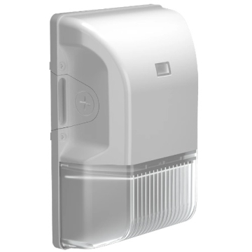 RAB 20W BRISK LED Wall Pack - Photocell - CCT Selectable - 2,921 Lumens - 120-277V - White