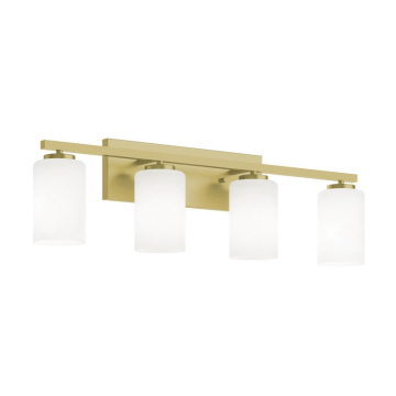 AFX Leo 31" Medium Base Vanity Light - 120V - Light Antique Brass
