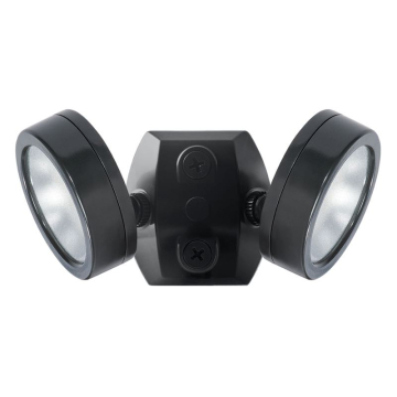 RAB LESLIE Dual Head LED Flood Light - 2 x 13W - 5000K - 120V - Bronze