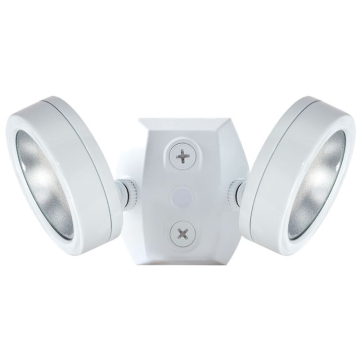 RAB LESLIE Dual Head LED Flood Light - 2 x 13W - 4000K - 120V - White