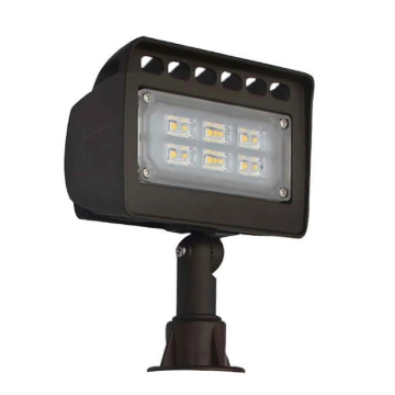 Westgate LF4 LED Landscape Wall Wash Flood Light - 6W - 3000K - 440 Lumens - 12V - Bronze