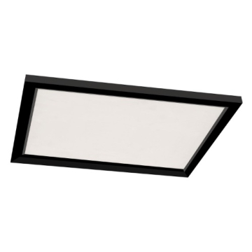 AFX Lugano 24" Square Flush Mount - CCT Selectable - 120-277V - Black