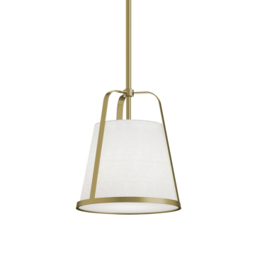 AFX Lizzette 10" Medium Base Pendant - 120V - Light Antique Brass