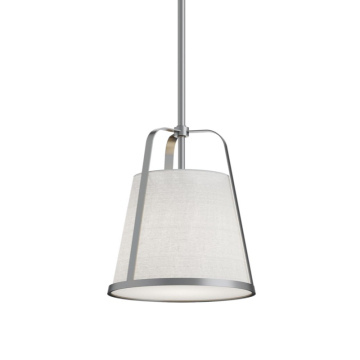 AFX Lizzette 10" Medium Base Pendant - 120V - Satin Nickel