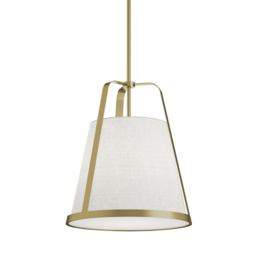 AFX Lizzette 18" Medium Base Pendant - 120V - Light Antique Brass