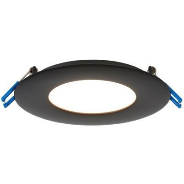 Lotus 4" Round Economy Super Thin LED Downlight - 11W - 3000K - 700 Lumens - 24V - Black