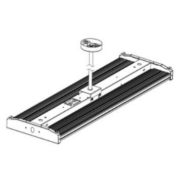 Westgate 40" Rod Kit for LLHB4 Linear High Bays w/ Bracket and Canopy