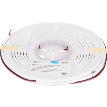 Task Lighting Neon LED Tape Light Side Bend - 16.4FT - 4000K - 3.1W/FT - 80 Lumens/FT - 24V